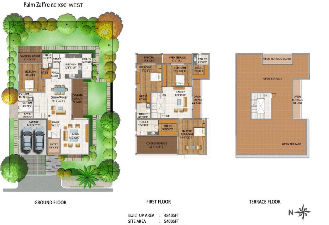 Adarsh Palm Acres (4BHK+5T (4,840 sq ft) + Servant Room 4840 sq ft)
