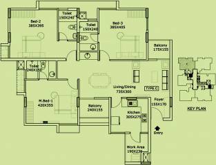 Asset Grandstand (3BHK+3T (1,670 sq ft) 1670 sq ft)