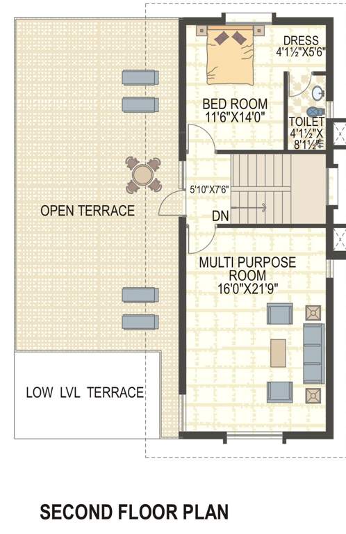  richmond villas Floor Plan Second Floor Plan