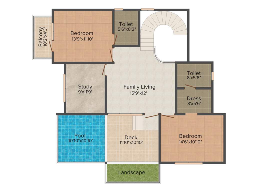 Jain East Parade (4BHK+4T (3,486 sq ft) 3486 sq ft)