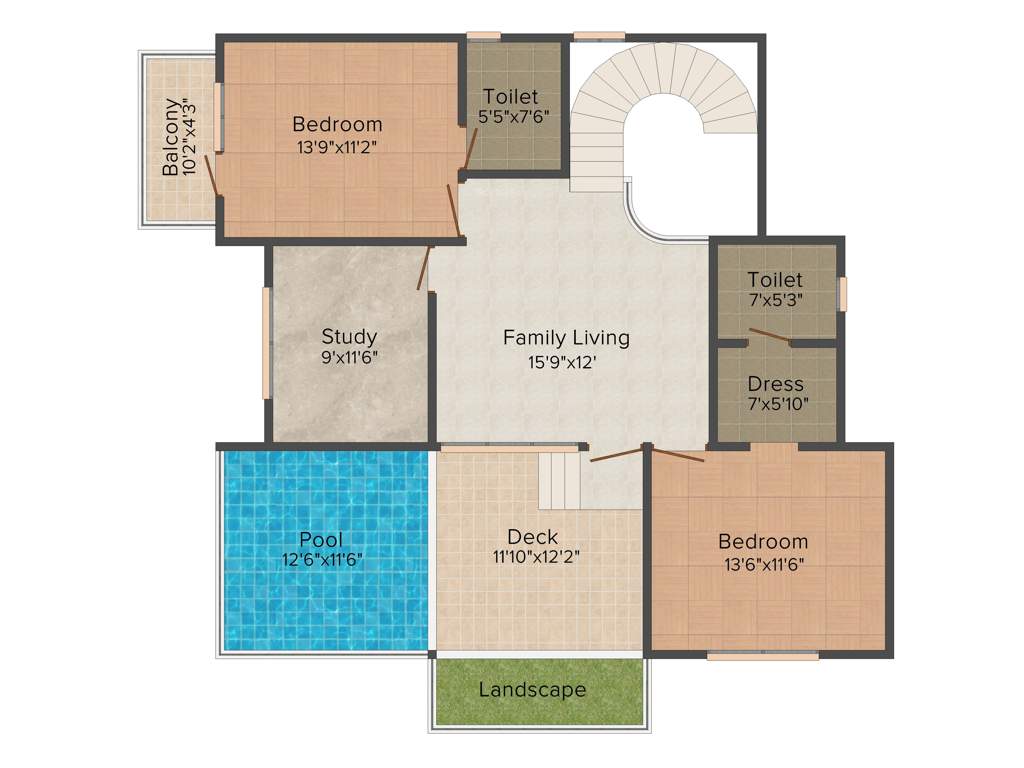 Jain East Parade (4BHK+4T (3,374 sq ft) 3374 sq ft)