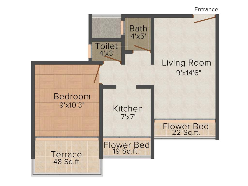 Vishrut Athens (1BHK+1T (620 sq ft) 620 sq ft)