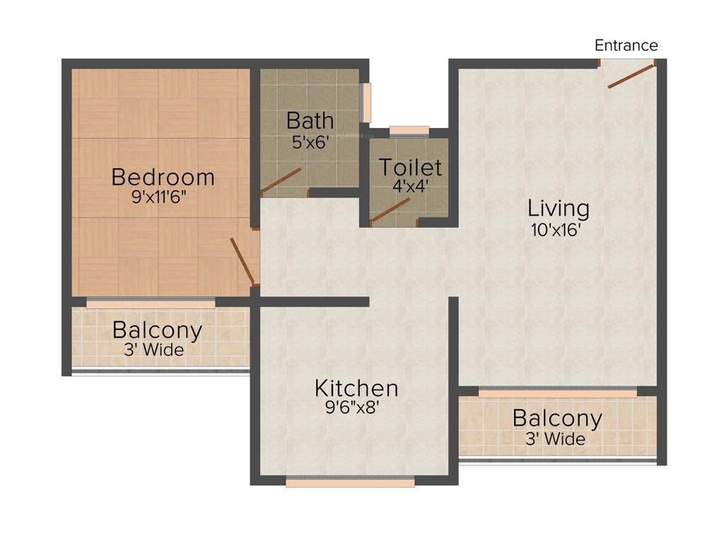 Happy Home Sarvodaya Anand (1BHK+1T (675 sq ft) 675 sq ft)