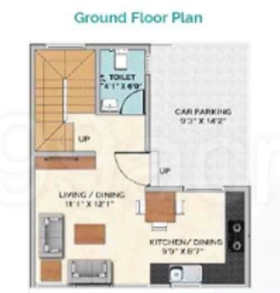 orange county villas Floor Plan Ground Floor Plan