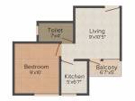Aftek Housing (1BHK+1T (421 sq ft) 421 sq ft) Aftek Housing (1BHK+1T (421 sq ft) 421 sq ft)