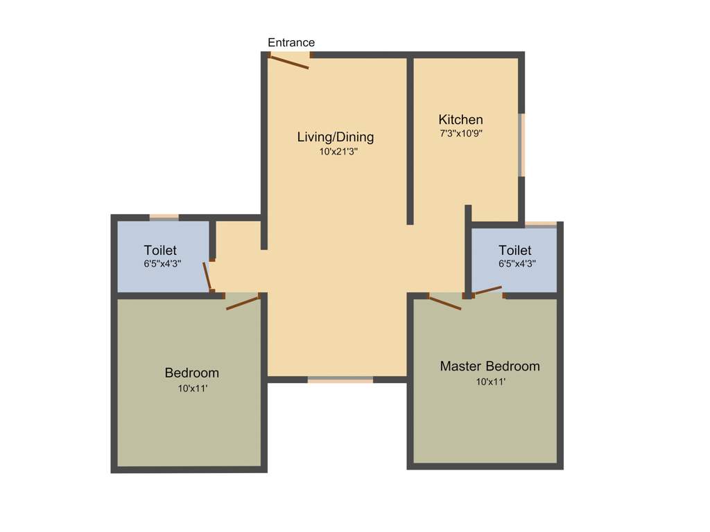 Jayaswathy Swathy Nest (2BHK+2T (870 sq ft) 870 sq ft)