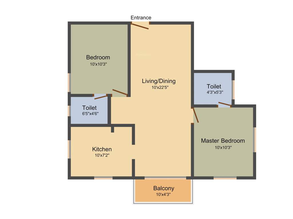 Jayaswathy Swathy Nest (2BHK+2T (895 sq ft) 895 sq ft)