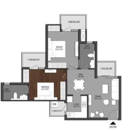  radha aqua garden Floor Plan Floor Plan