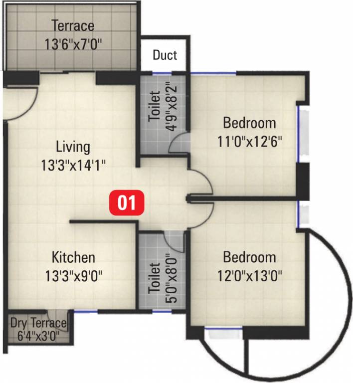 Kumar Millenium (2BHK+2T (1,102 sq ft) 1102 sq ft) Kumar Millenium (2BHK+2T (1,102 sq ft) 1102 sq ft)