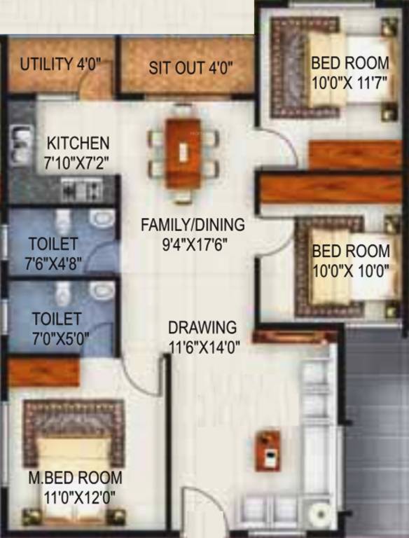 SLV SunGrove (3BHK+2T (1,168 sq ft) 1168 sq ft) SLV SunGrove (3BHK+2T (1,168 sq ft) 1168 sq ft)