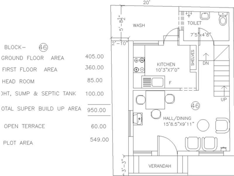  serene county Floor Plan Ground Floor Plan
