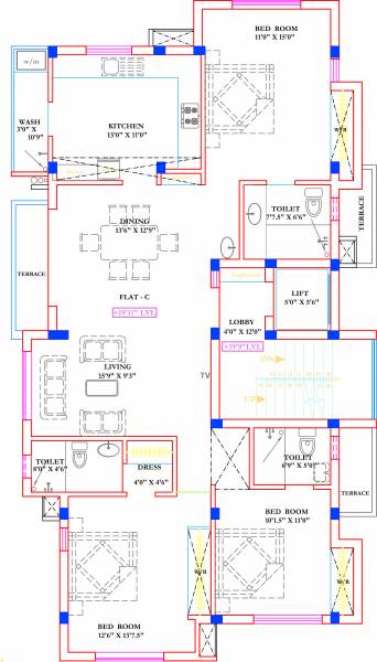 Amace Aspiran Garden (3BHK+3T (1,858 sq ft) 1858 sq ft)