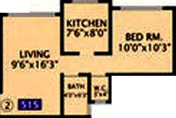 Bhalerao Vegas Plaza (1BHK+1T (515 sq ft) 515 sq ft)