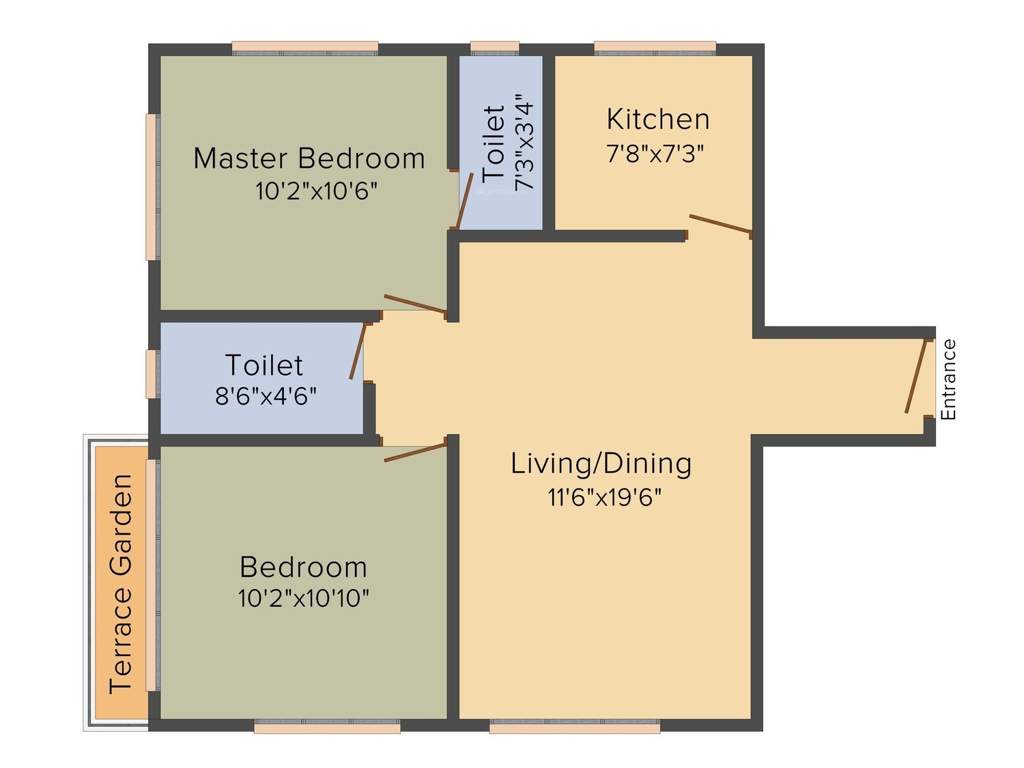 Gopinath Urban Breath (2BHK+2T (975 sq ft) 975 sq ft)
