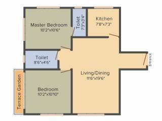 Gopinath Urban Breath (2BHK+2T (975 sq ft) 975 sq ft) Gopinath Urban Breath (2BHK+2T (975 sq ft) 975 sq ft)
