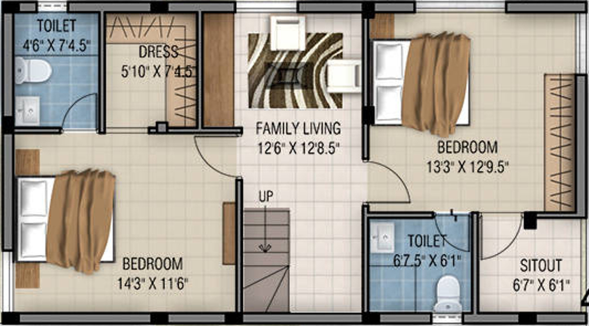 Fairyland Sai Amarantha (3BHK+3T (1,875 sq ft) 1875 sq ft) Fairyland Sai Amarantha (3BHK+3T (1,875 sq ft) 1875 sq ft)