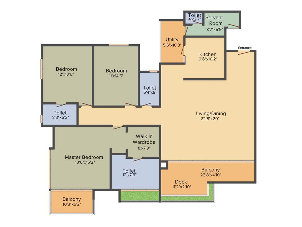 The Address The Five Summits (3BHK+3T (2,552 sq ft) 2552 sq ft)