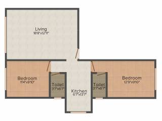 Khandelwal Omkar Chs Ltd (2BHK+2T (1,045 sq ft) 1045 sq ft)