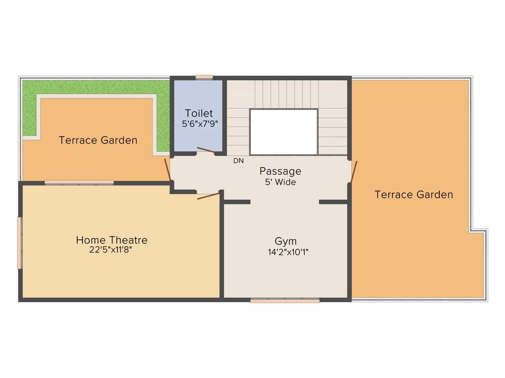 SRK The Villagio (4BHK+5T (3,850 sq ft)   Servant Room 3850 sq ft)