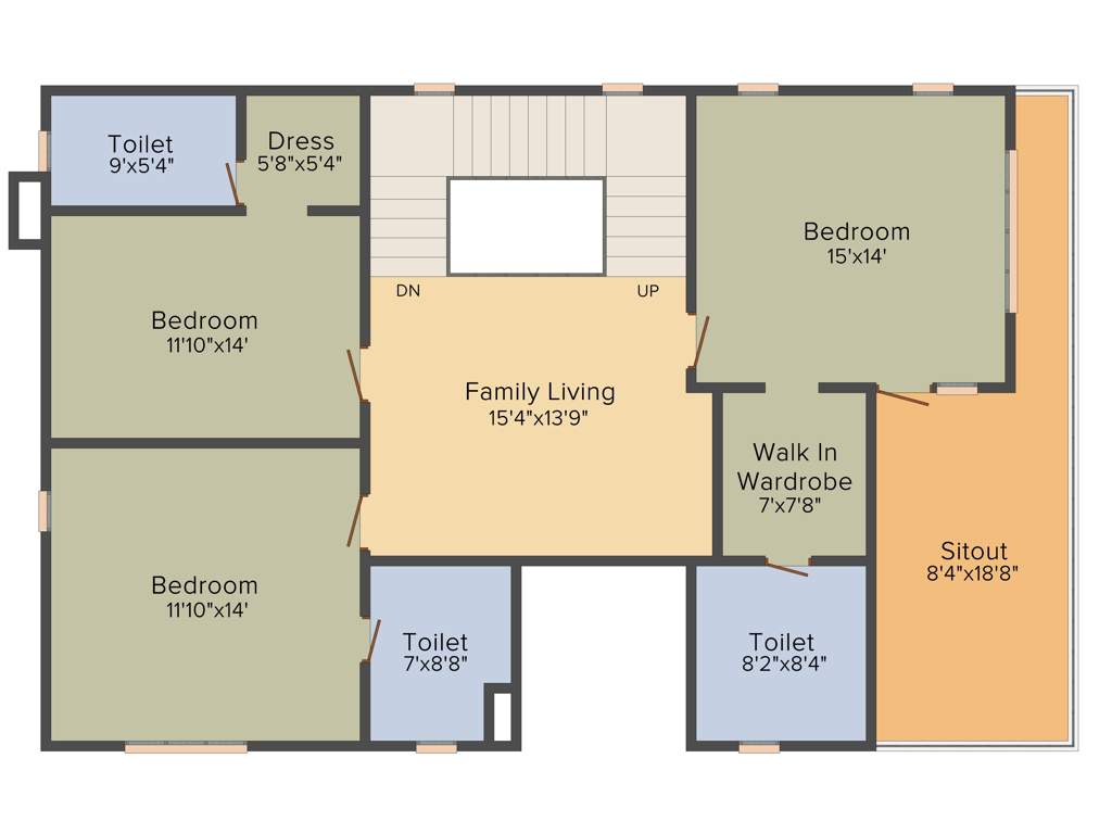 SRK The Villagio (4BHK+5T (4,000 sq ft)   Servant Room 4000 sq ft)