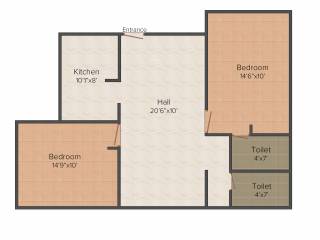 VGK Divine Light (2BHK+2T (935 sq ft) 935 sq ft)