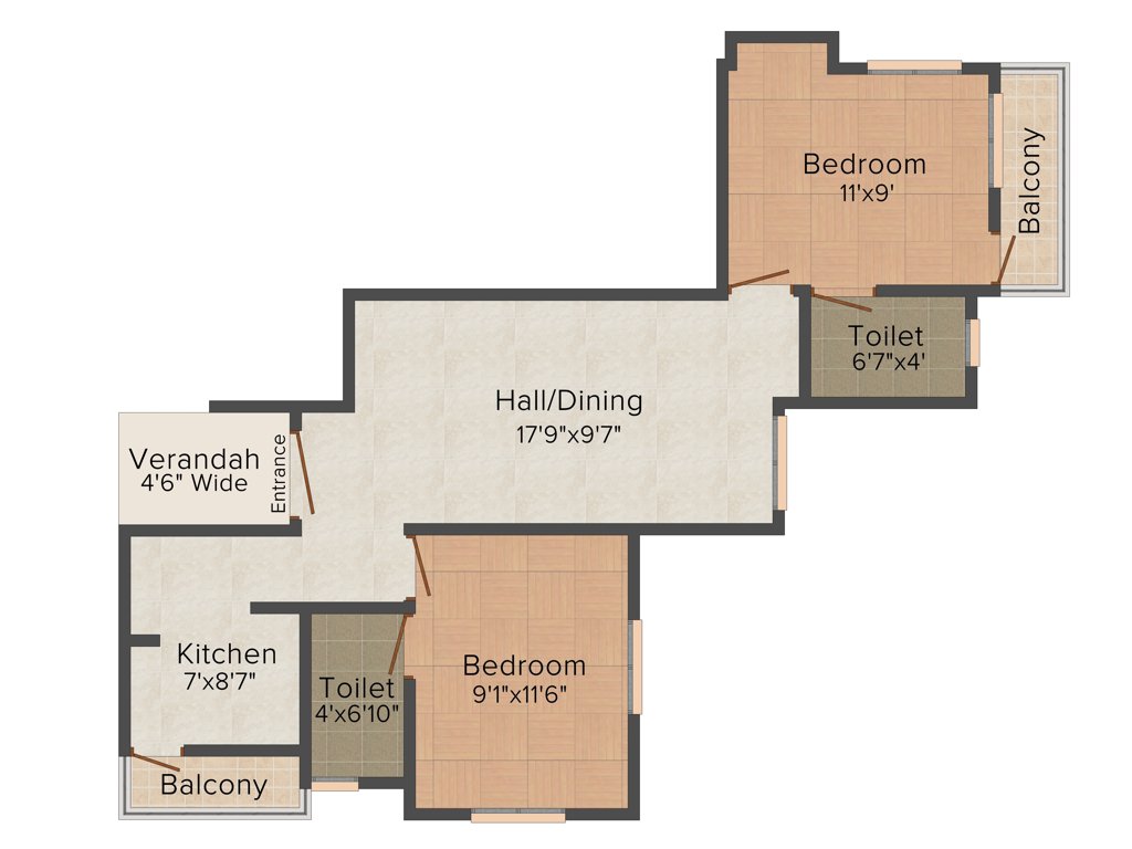 VGK Speed Well (2BHK+2T (816 sq ft) 816 sq ft)