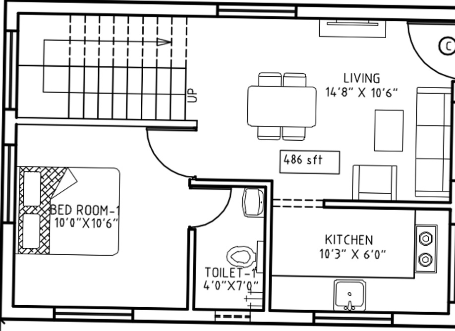 Fairyland Sai Residency (3BHK+3T (1,280 sq ft) 1280 sq ft)