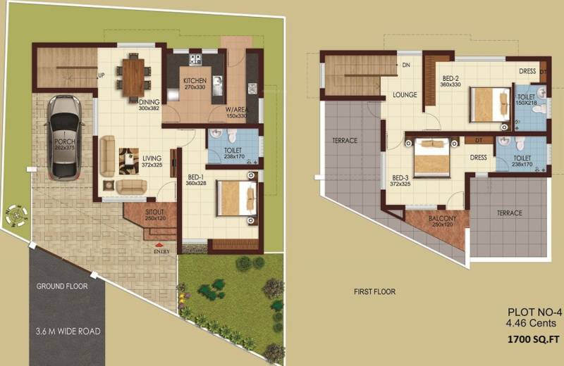 Sun Temple Square (3BHK+3T (1,700 sq ft) 1700 sq ft)