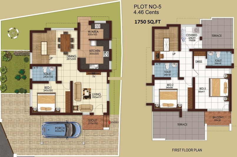 Sun Temple Square (3BHK+3T (1,750 sq ft) 1750 sq ft)