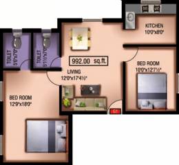 VGK Sunshine (2BHK+2T (992 sq ft) 992 sq ft) VGK Sunshine (2BHK+2T (992 sq ft) 992 sq ft)