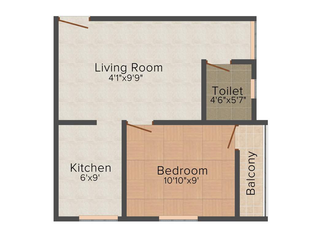 VGK Sunshine (1BHK+1T (496 sq ft) 496 sq ft)