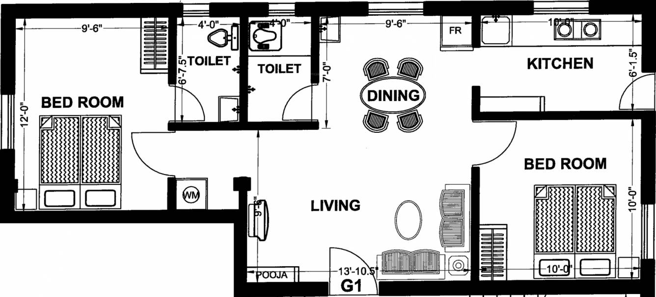 Afraah Spring Field (2BHK+2T (774 sq ft) 774 sq ft) Afraah Spring Field (2BHK+2T (774 sq ft) 774 sq ft)