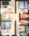 VGK Lotus (2BHK+2T (821 sq ft) 821 sq ft) VGK Lotus (2BHK+2T (821 sq ft) 821 sq ft)