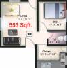 VGK Lotus (1BHK+1T (553 sq ft) 553 sq ft)