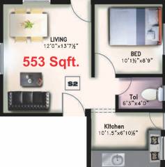 VGK Lotus (1BHK+1T (553 sq ft) 553 sq ft) VGK Lotus (1BHK+1T (553 sq ft) 553 sq ft)