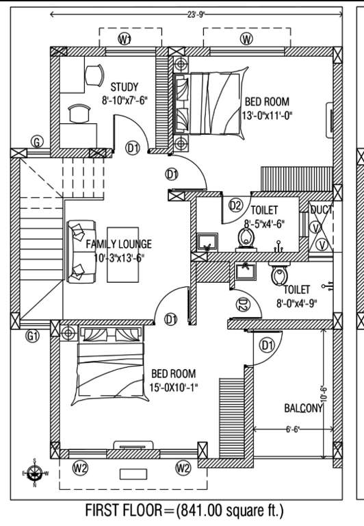 panda gatikrushna green villa Floor Plan First Floor Plan