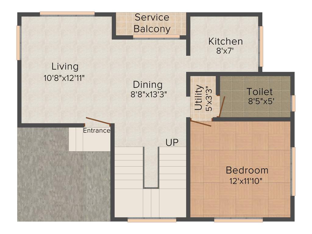 Green Woari Green Garden (3BHK+2T (1,561 sq ft) 1561 sq ft)