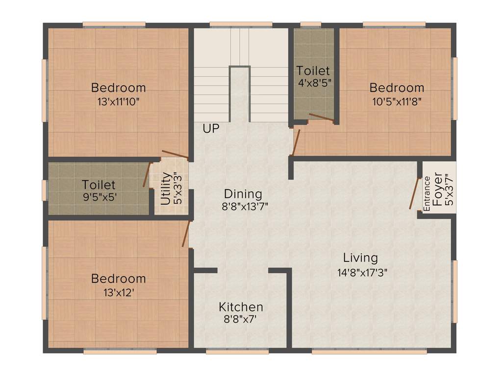 Green Woari Green Garden (5BHK+4T (2,414 sq ft) 2414 sq ft)