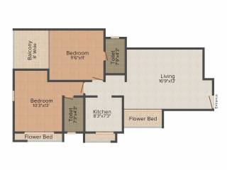 HDIL Premier Exotica (2BHK+2T (1,229 sq ft) 1229 sq ft) HDIL Premier Exotica (2BHK+2T (1,229 sq ft) 1229 sq ft)
