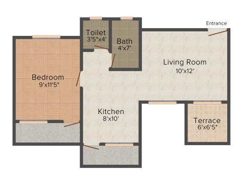 Varad Sai Srushti (1BHK+1T (625 sq ft) 625 sq ft)