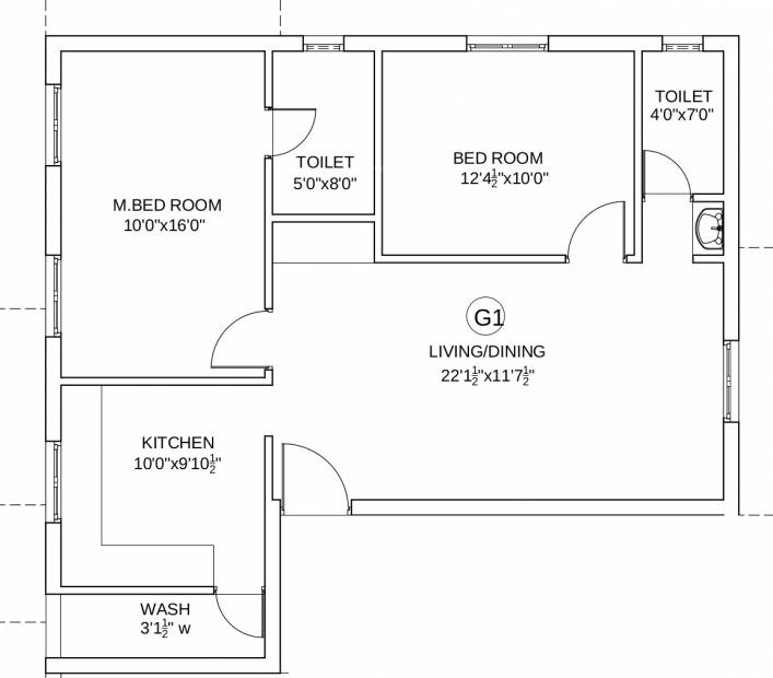 Vettri Familia (2BHK+2T (888 sq ft) 888 sq ft)