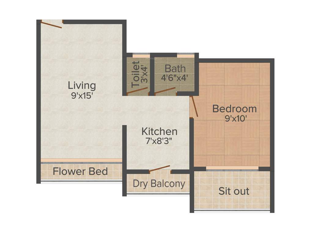 Shree Parasnath Parasnath Nagari (1BHK+1T (575 sq ft) 575 sq ft)
