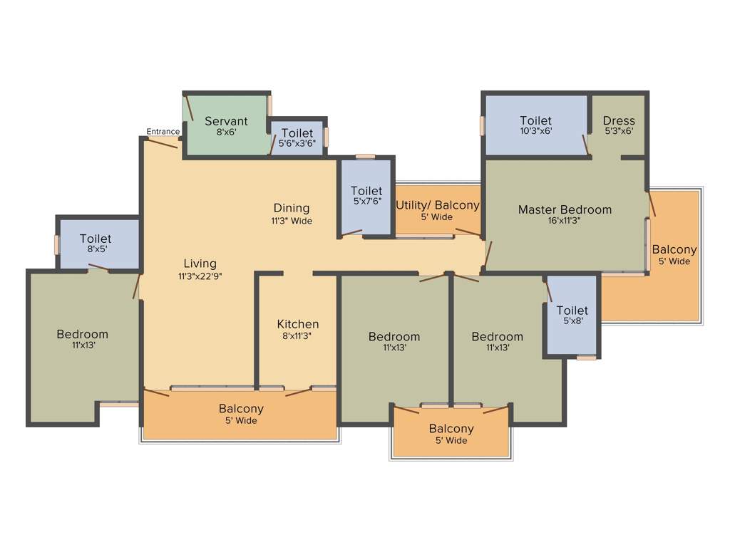 Patel Neo Town (4BHK+5T (2,425 sq ft) + Servant Room 2425 sq ft)