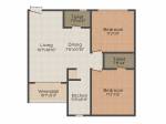 Bloomsbury Mecon Residency (2BHK+2T (988 sq ft) 988 sq ft)