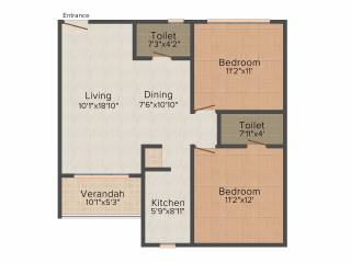 Bloomsbury Mecon Residency (2BHK+2T (988 sq ft) 988 sq ft) Bloomsbury Mecon Residency (2BHK+2T (988 sq ft) 988 sq ft)