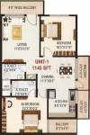 i1 Tulasi Premier (2BHK+2T (1,145 sq ft) 1145 sq ft)