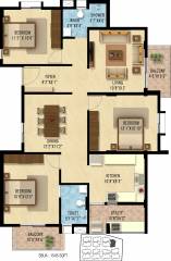 Nakshatra Celestia (3BHK+2T (1,545 sq ft) 1545 sq ft)
