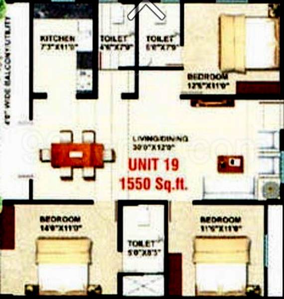 Sumukha Constructions Opal (3BHK+3T (1,550 sq ft) 1550 sq ft) Sumukha Constructions Opal (3BHK+3T (1,550 sq ft) 1550 sq ft)