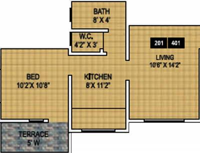 Geet Govind Muktaiaangan Phase III (1BHK+1T (575 sq ft) 575 sq ft)