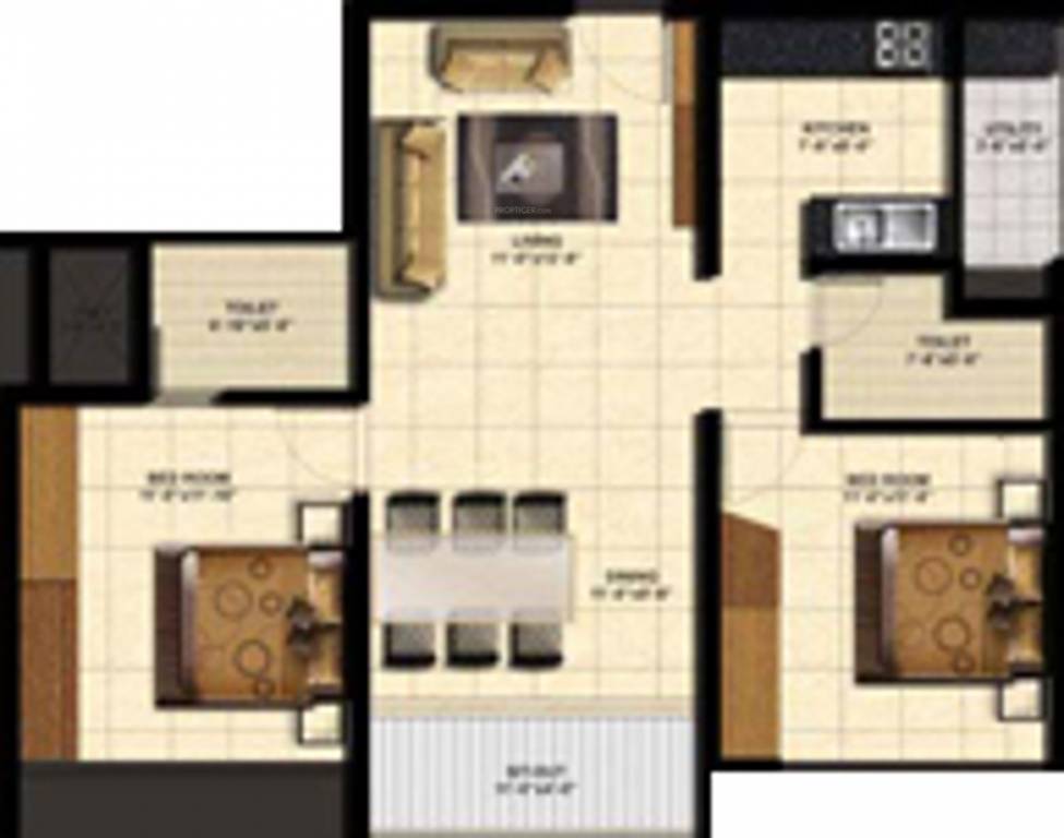 Enrich Aero View Villa (2BHK+2T (959 sq ft) 959 sq ft) Enrich Aero View Villa (2BHK+2T (959 sq ft) 959 sq ft)